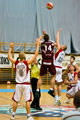 Basketball team carrying the EP emblem